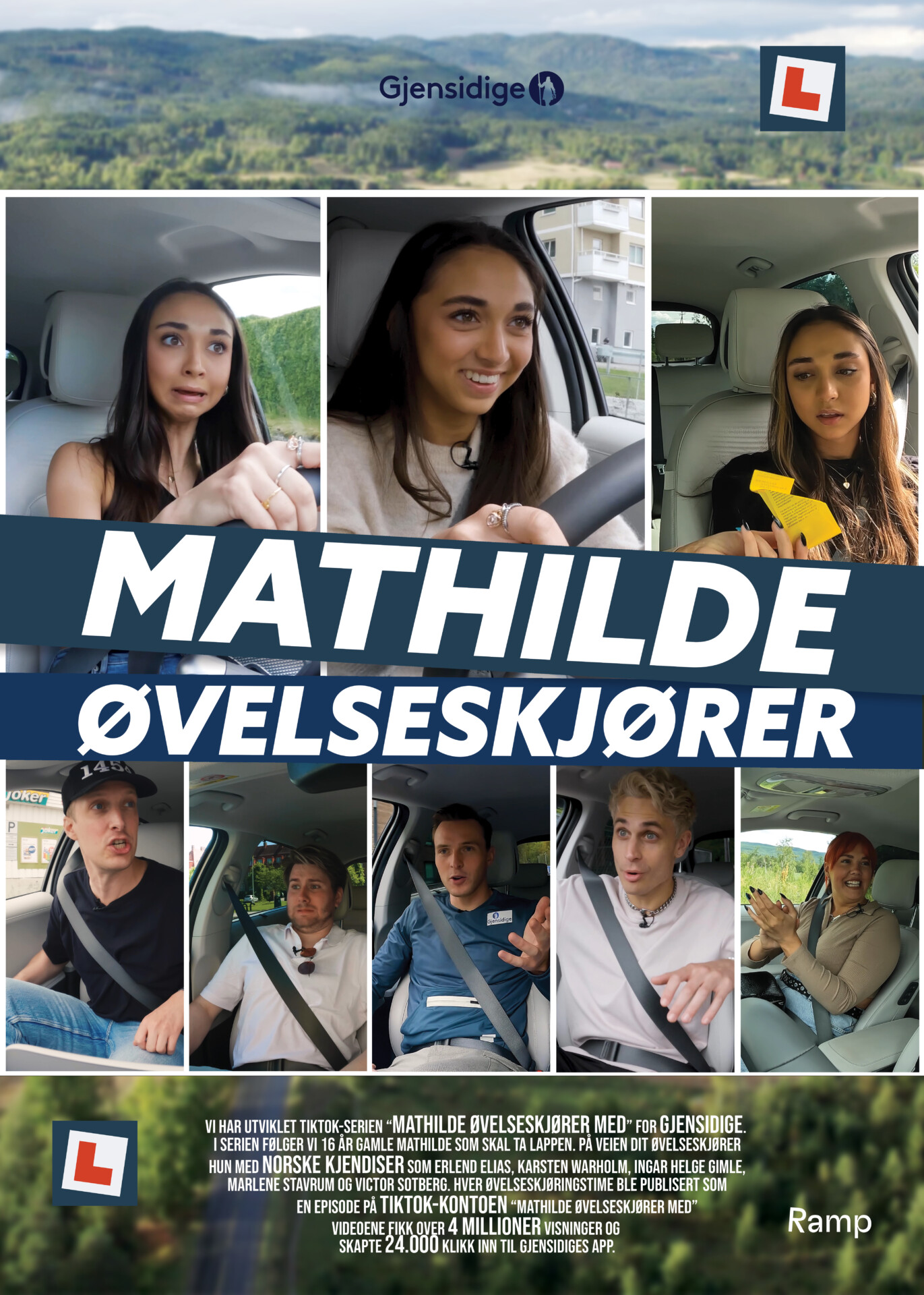 Mathilde Øvelseskjører Med Caseplakat